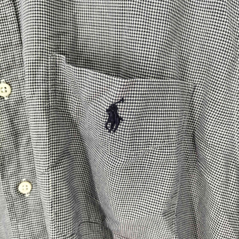 ラルフローレン RALPH LAUREN YARMOUTH 千鳥格子 ボタンダウン コットン シャツ メンズ 16 1/2