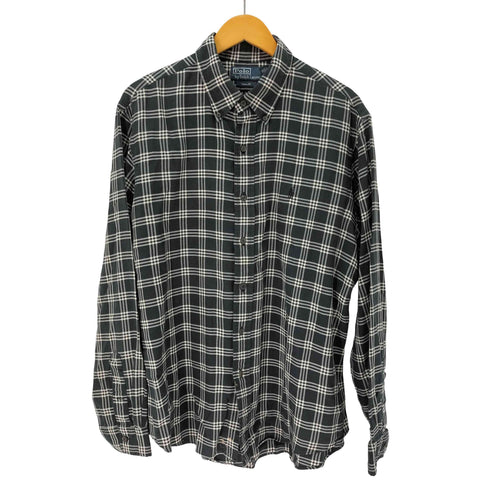 ポロバイラルフローレン Polo by RALPH LAUREN CUSTOM FIT ボタンダウン チェック シャツ メンズ import:XL