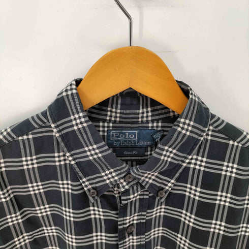 ポロバイラルフローレン Polo by RALPH LAUREN CUSTOM FIT ボタンダウン チェック シャツ メンズ import:XL