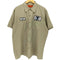 CORNER STONE 企業ロゴ S/S ワーク シャツ メンズ import:XL