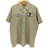 CORNER STONE 企業ロゴ S/S ワーク シャツ メンズ import:XL