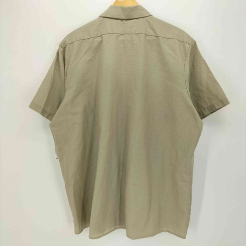 CORNER STONE 企業ロゴ S/S ワーク シャツ メンズ import:XL