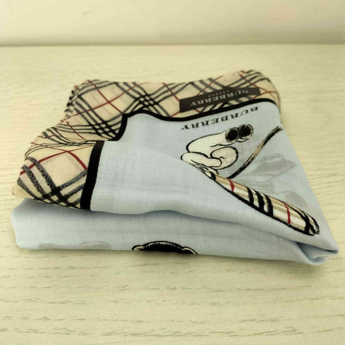 バーバリーロンドン BURBERRY LONDON ノバチェック クマ 傘 ハンカチ レディース
