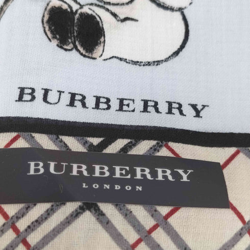 バーバリーロンドン BURBERRY LONDON ノバチェック クマ 傘 ハンカチ レディース