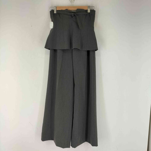 ウエストコルセット付き ハイウエストパンツ レディース