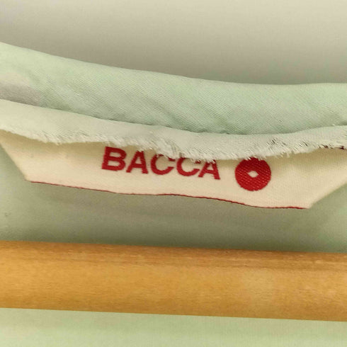 バッカ BACCA ナイロン混 スリットネック タック チュニックノースリーブワンピース レディース JPN:38