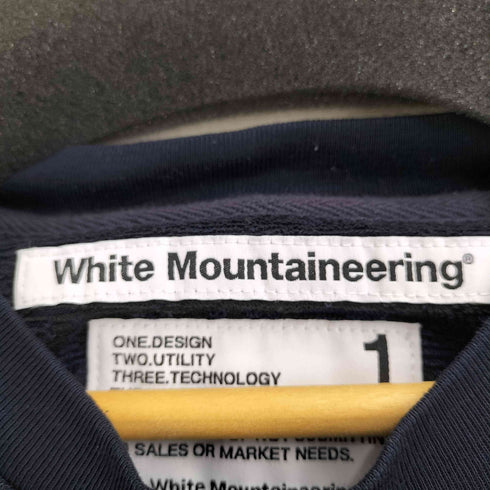 ホワイトマウンテニアリング WHITE MOUNTAINEERING パイル地 ボーダー S/S Tシャツ メンズ JPN:1