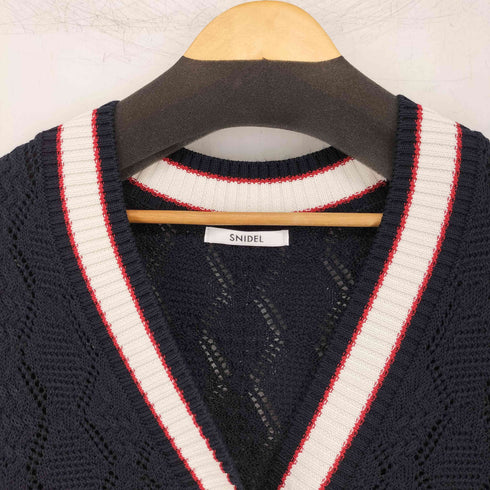 スナイデル snidel ロゴボタンラインカーデ レディース ONESIZE