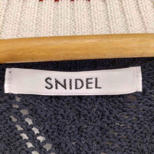 スナイデル snidel ロゴボタンラインカーデ レディース ONESIZE