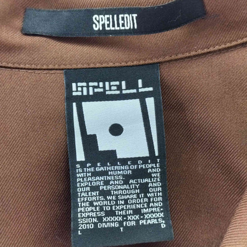 SPELLEDIT クロップドオープンカラーシャツ レディース