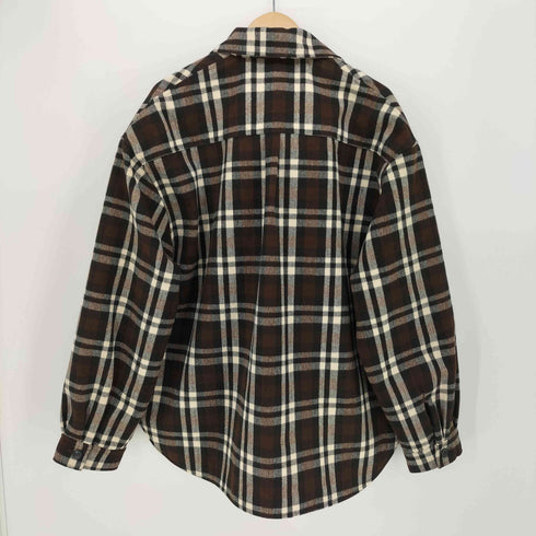 カンビオ CAMBIO TESS ワイドシルエット CPOチェックジャケット メンズ import:M