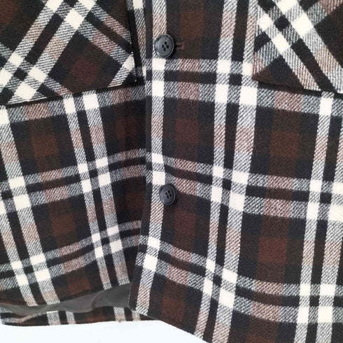 カンビオ CAMBIO TESS ワイドシルエット CPOチェックジャケット メンズ import:M