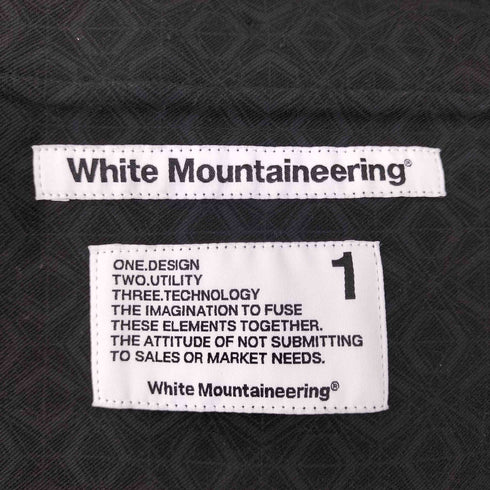 ホワイトマウンテニアリング WHITE MOUNTAINEERING テーパードサルエルパンツ メンズ JPN:1