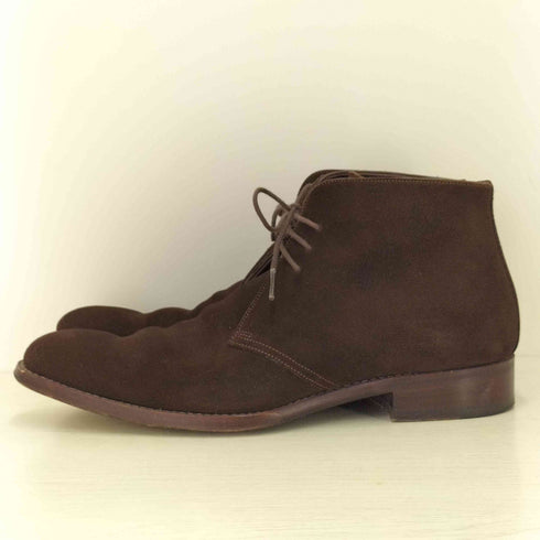 GUJI カーフ スエード チャッカ ブーツ メンズ 5 1/2