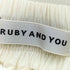 ルビーアンドユー RUBY AND YOU ネコ ウエストリボン ギャザー フレアスカート レディース JPN:L