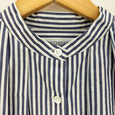 ビューティーアンドユースユナイテッドアローズ BEAUTY & YOUTH UNITED ARROWS 24SS タイプライターバンドカラータックシャツ レディース