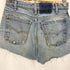 リーバイス Levis USA製 ボタン裏575 オレンジタブ ダメージ ショートパンツ デニム レディース W30