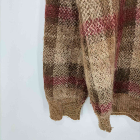 ペンドルトン PENDLETON モヘヤ混 チェック シャギー ニット セーター メンズ JPN:L