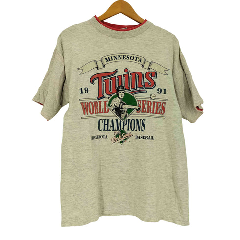 ULTIMATE SPORTS WEAR USA製 野球プリント レイヤード クルーネックTシャツ メンズ import:L
