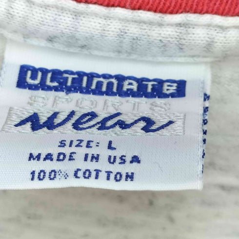 ULTIMATE SPORTS WEAR USA製 野球プリント レイヤード クルーネックTシャツ メンズ import:L