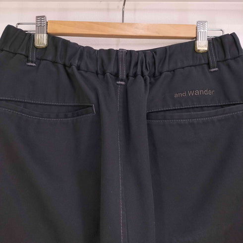アンドワンダー and wander 2タック ワイドチノパンツ メンズ ONE SIZE