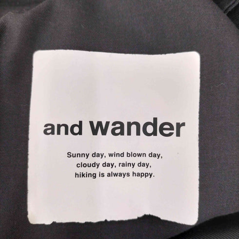 アンドワンダー and wander 2タック ワイドチノパンツ メンズ ONE SIZE