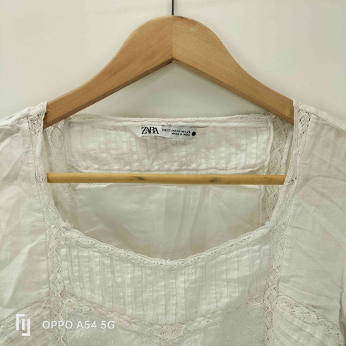 ザラ ZARA ロマンティック刺繍ブラウス レディース import:XS