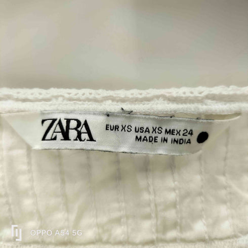 ザラ ZARA ロマンティック刺繍ブラウス レディース import:XS