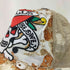 エドハーディー Ed Hardy スカル ラメ メッシュ スナップバック キャップ Y2K メンズ