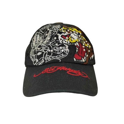 エドハーディー Ed Hardy タイガー メッシュ スナップバック キャップ Y2K メンズ