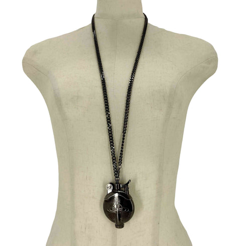 ヴィヴィアンウエストウッド Vivienne Westwood メタルORBチェーンオイルライター ネックレス レディース
