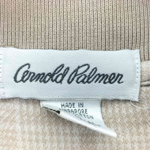 アーノルドパーマー Arnold Palmer シンガポール製 ジャガードコットンポロシャツ メンズ import:L