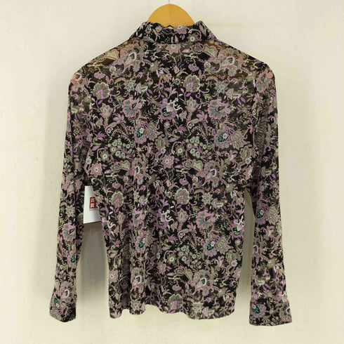 レリアン Leilian 花柄 シアーシャツ レディース 11