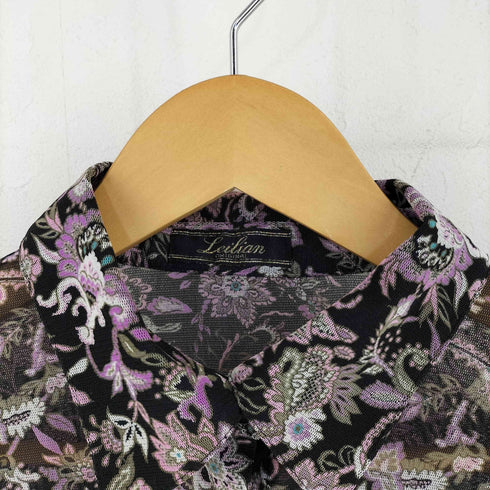 レリアン Leilian 花柄 シアーシャツ レディース 11