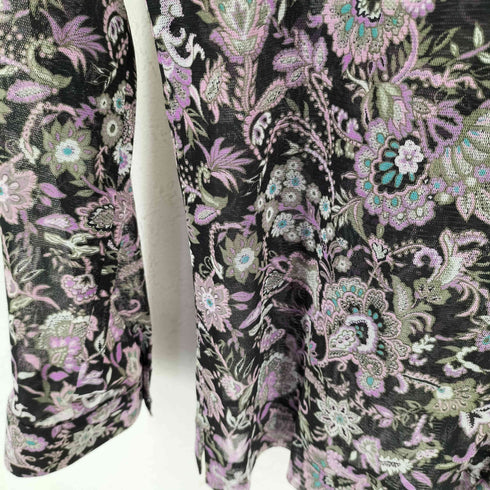 レリアン Leilian 花柄 シアーシャツ レディース 11