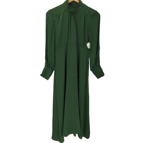 ザラ ZARA サテン ハイネック ワンピース レディース import:XS
