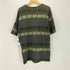 グラミチ GRAMICCI 90S USA製 ボックスロゴ ボーダークルーネックTシャツ メンズ import:M