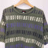 グラミチ GRAMICCI 90S USA製 ボックスロゴ ボーダークルーネックTシャツ メンズ import:M