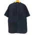ショーンジョン Sean john コーデュロイパッチワーク バンドカラー S/S シャツ メンズ 3XL