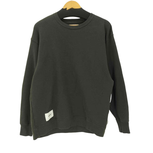 ダブルタップス WTAPS 22SS AII 01 BLANK CREWNECK SWEATER ブラック クルーネック スウェット メンズ 01