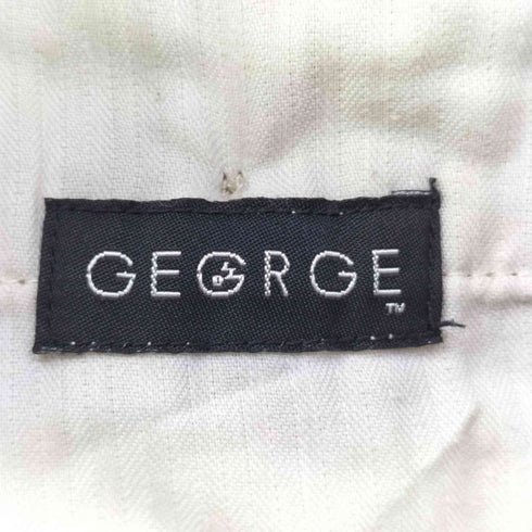 ジョージ GEORGE ウエストゴム 2タックコーデュロイパンツ メンズ 34×32