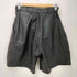 ECHTES LEDER タック 本革 レザー ハーフパンツ レディース import:M