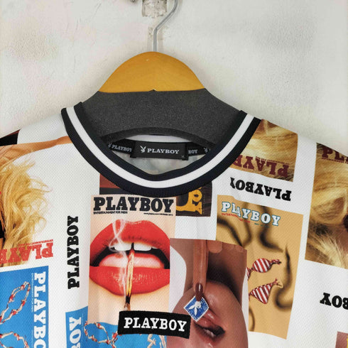 プレイボーイ PLAYBOY 総柄 グラフィックプリント S/S Tシャツ メンズ JPN:XL
