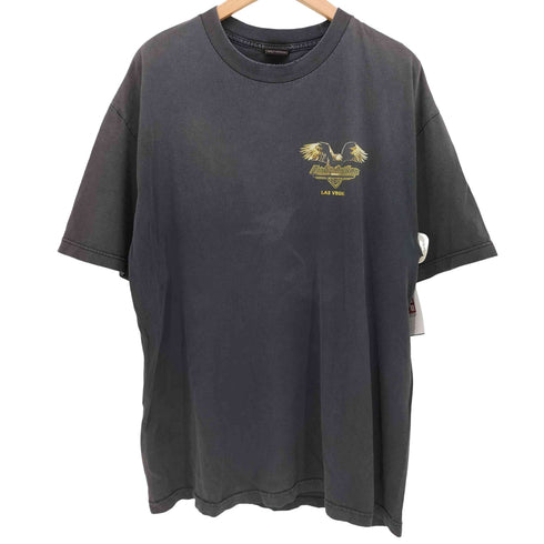 ハーレーダビッドソン HARLEY-DAVIDSON イーグル 両面 プリント クルーネック S/S Tシャツ メンズ