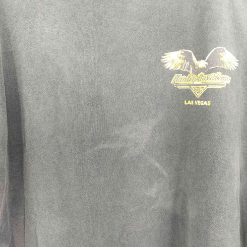 ハーレーダビッドソン HARLEY-DAVIDSON イーグル 両面 プリント クルーネック S/S Tシャツ メンズ