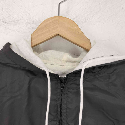 ホロウェイ HOLLOWAY 70S~80S 青タグ USAFABRIC ハーフジップナイロンジャケット メンズ L