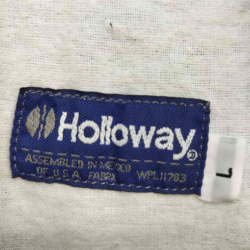 ホロウェイ HOLLOWAY 70S~80S 青タグ USAFABRIC ハーフジップナイロンジャケット メンズ L