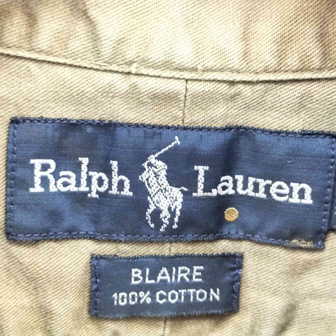 ラルフローレン RALPH LAUREN ポニー刺繍 BLAIRE コットンボタンダウンシャツ メンズ XL
