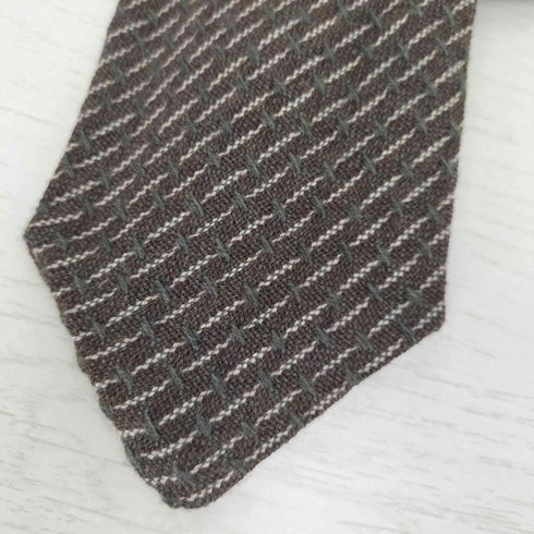 ジョルジオアルマーニ Giorgio Armani ストライプ 刺繍 ネクタイ メンズ
