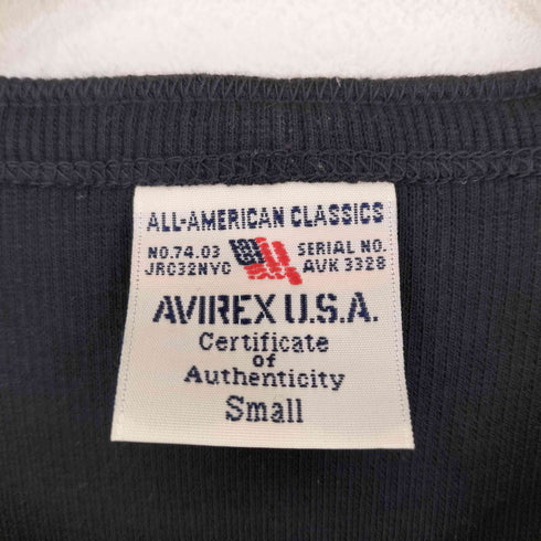 アヴィレックス AVIREX ヘンリーネック S/S カットソー メンズ S